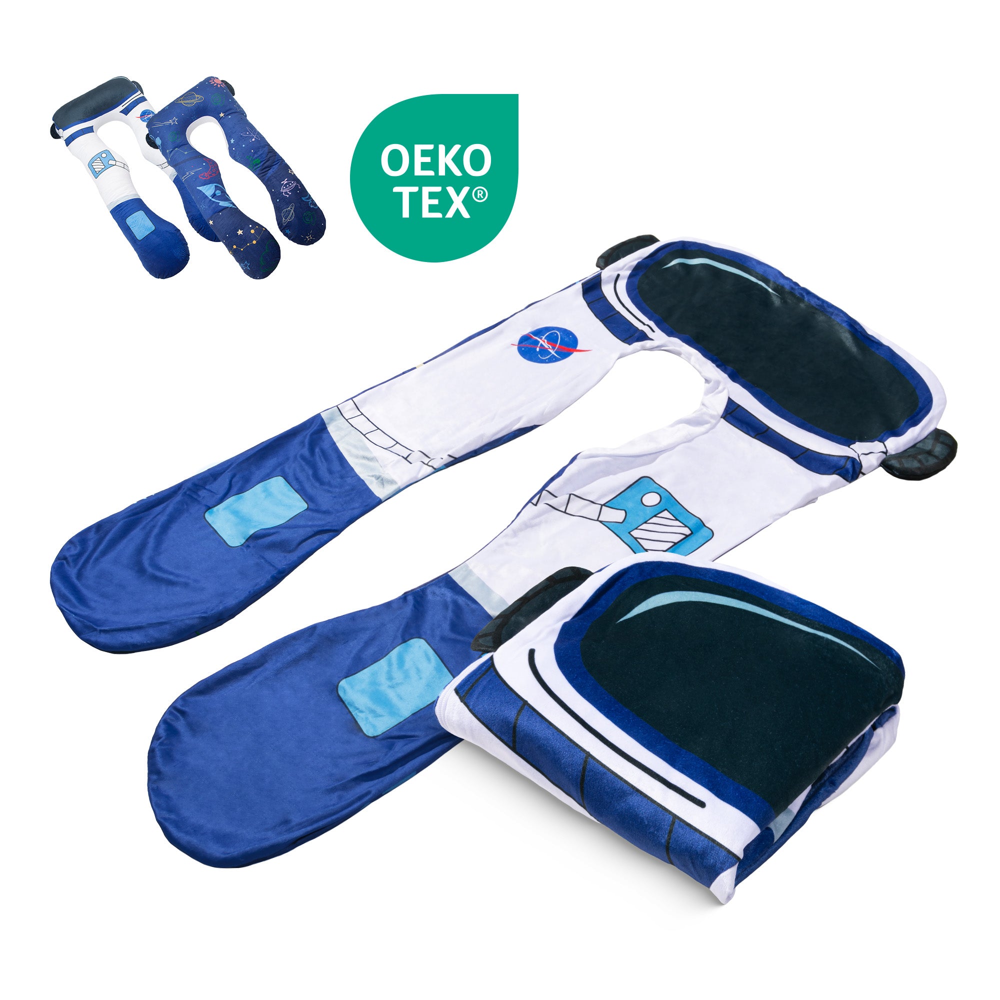 Fodera di ricambio per cuscino per bambini - microplush (astronauta)
